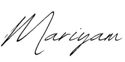 Mariyam Shaikh signature